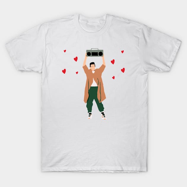 80s heartthrob with hearts T-Shirt by Penny Lane Designs Co.